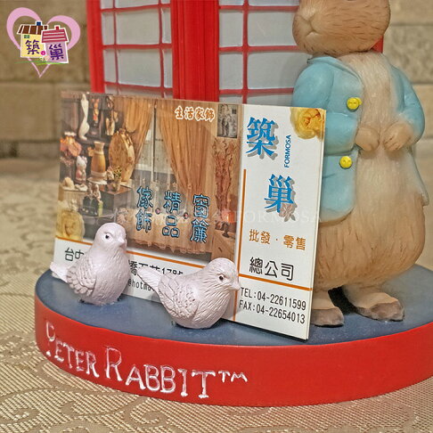 《正版授權》Peter Rabbit 彼得兔電話亭筆筒名片座 紅色英倫風桌上置物架 文具書檔紙鎮 【築巢傢飾】 | 築巢傢飾精品館直營店 ...