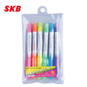 SKB IK-12#6c 螢光筆(4.0mm)6色 / 包
