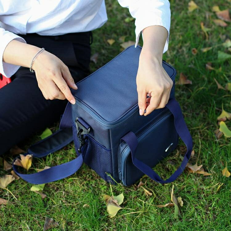 牛津布保溫包戶外野餐包防水大容量手提便當包
