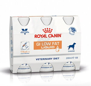Royal 皇家-ICU營養液-犬腸胃道低脂配方200ml/瓶，3瓶/組 GI low fat
