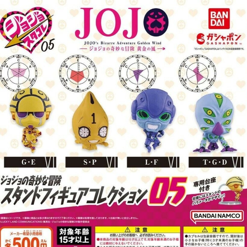 日本 BANDAI 萬代JOJO的奇妙冒險替身公仔P5 扭蛋 公仔模型 JOJO 小公仔 黃金之風 日本進口 - 日本 公仔模型 卡通人物 扭蛋 日本扭蛋 JOJO 日本現貨 萬代JOJO的奇妙冒險替身公仔P5 日本代購 日本空運來臺 代購 現貨 日本選物 熱銷商品 日本人氣 JAPAN 送禮推薦 日本公仔