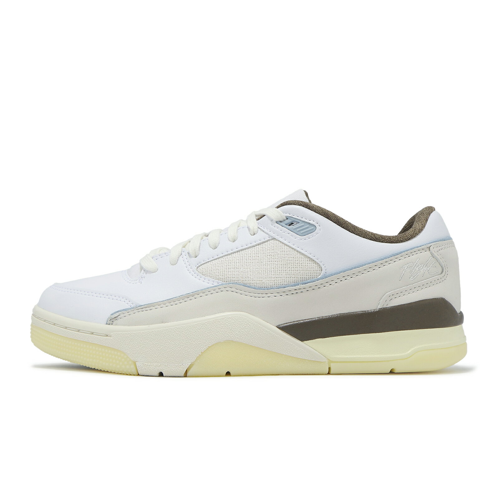 Nike 休閒鞋 Jordan Flight Court 男鞋 白 藍 棕 復古 喬丹 IB8858-141