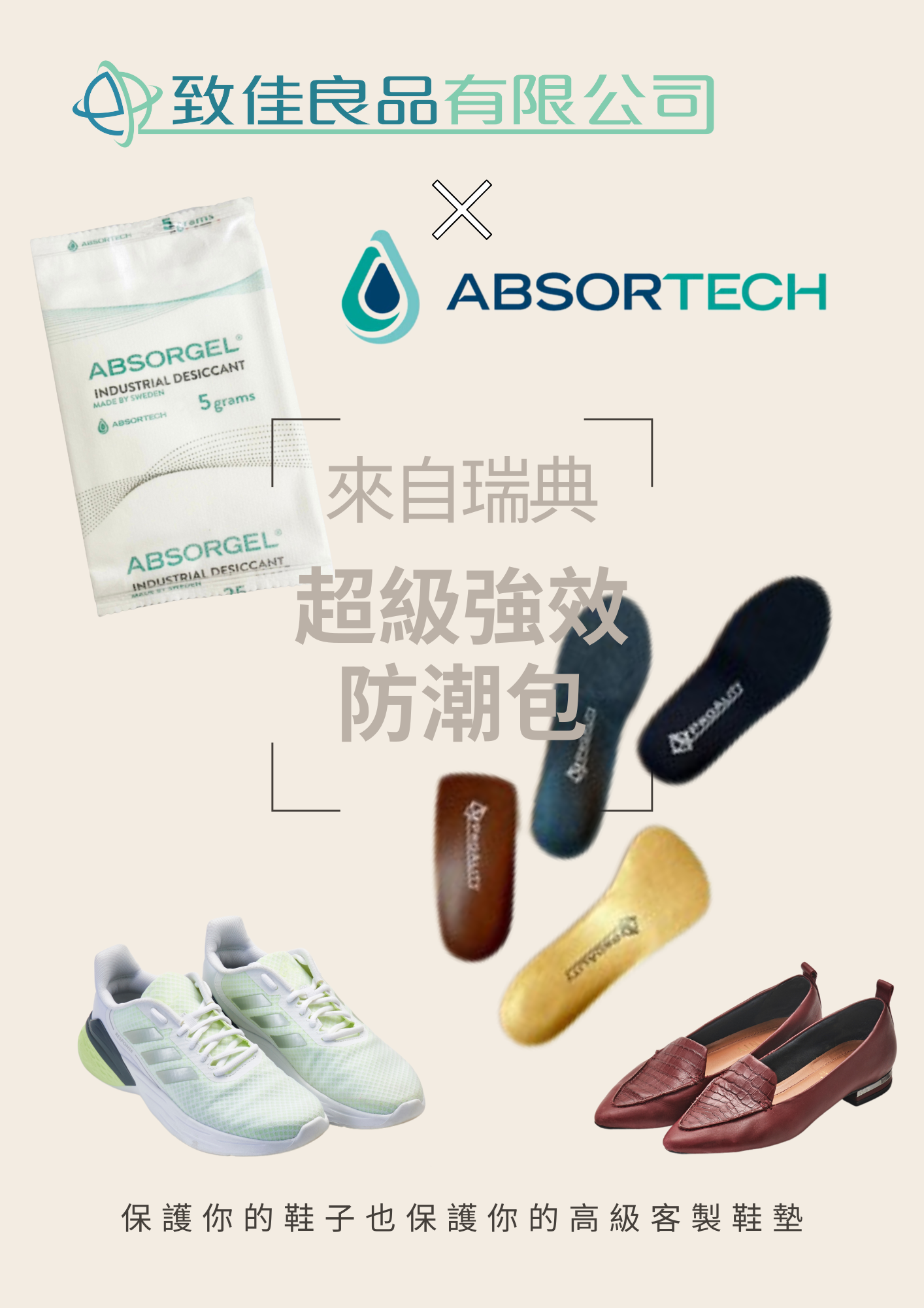 [致佳嚴選]瑞典AbsorTech超強效防潮包/除濕劑/乾燥劑/防霉/吸水