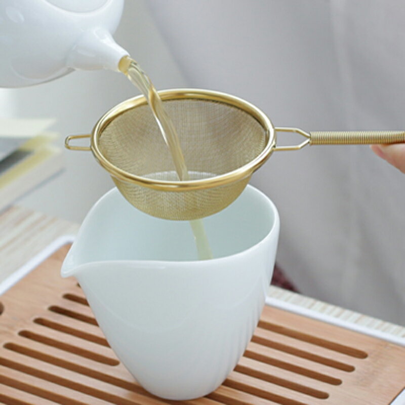 創意不銹鋼茶漏斗茶濾器泡茶過濾網隔茶器功夫茶具茶道配件