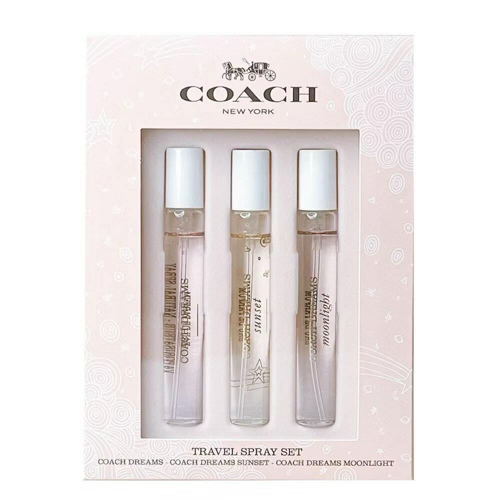 【名美香氛】COACH 淡香精香水筆組 7.5 ml*3入 (逐夢/ 逐夢暮光/ 逐夢月光)