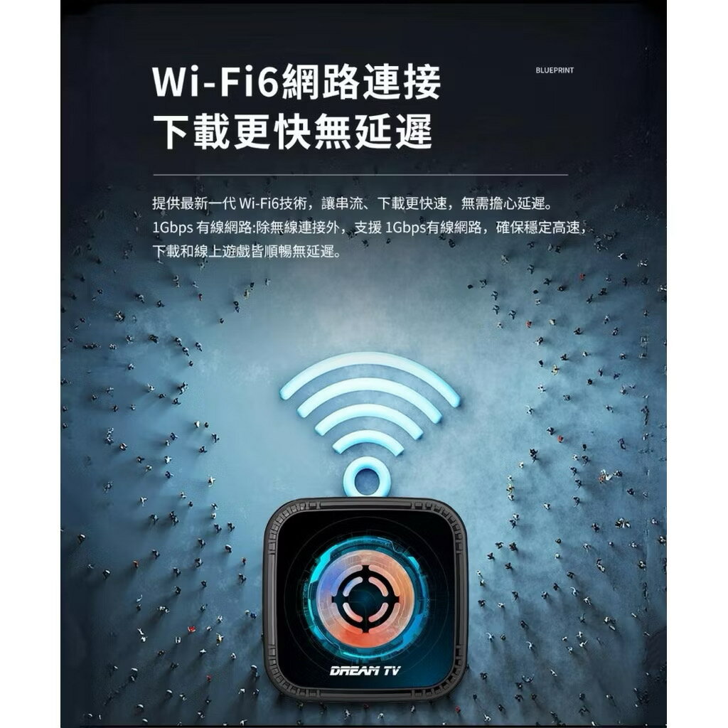 夢想數位 DreamTV 夢想盒子 七代藍圖(4K語音旗艦電視盒 4+64G安卓機上盒 數位網路 智慧 小雲 易播 榮耀) 5