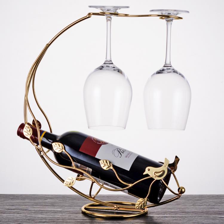 歐式紅酒杯架倒掛架子家用葡萄酒現代簡約輕奢酒柜紅酒架擺件創意