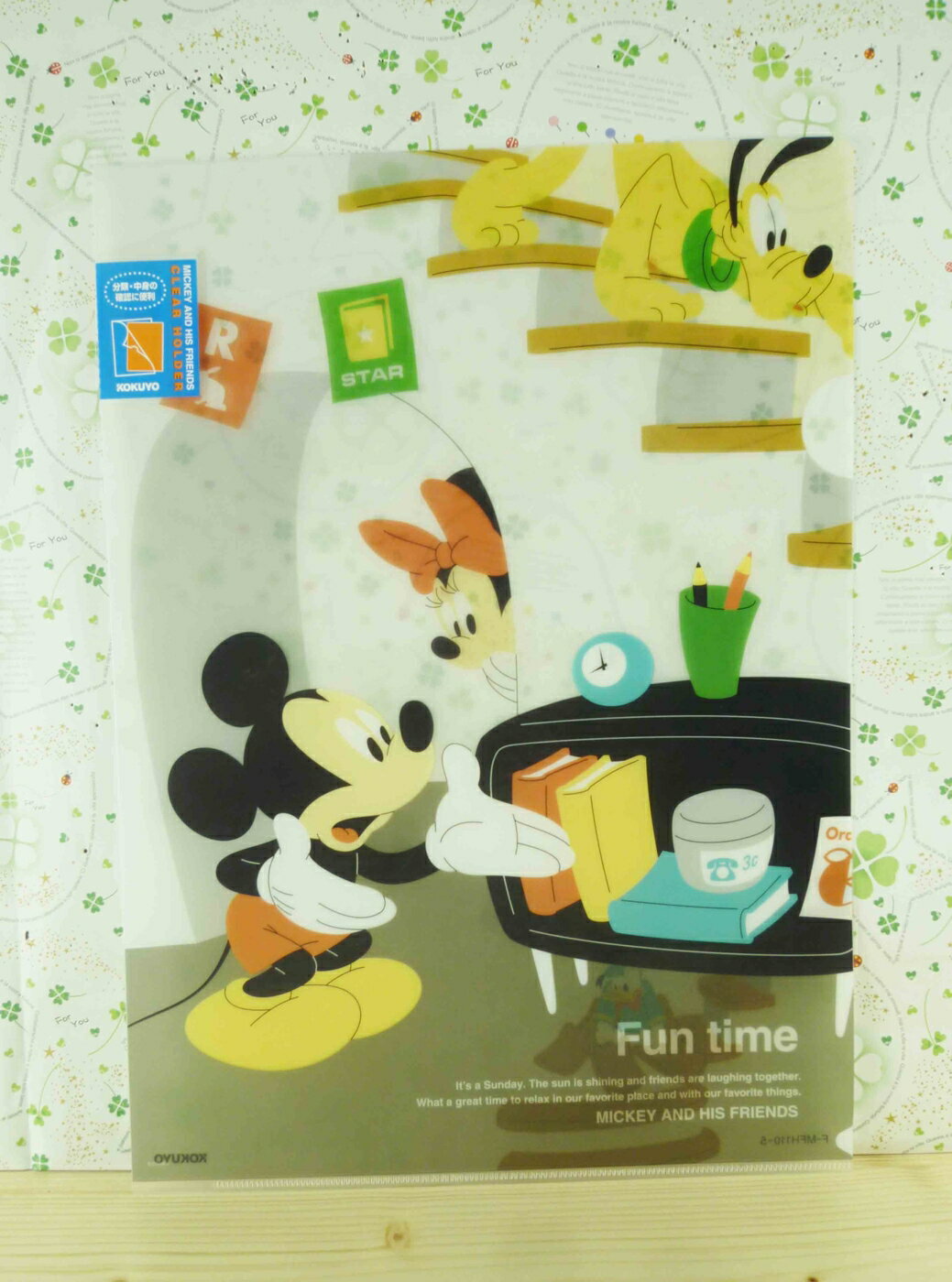 【震撼精品百貨】Micky Mouse 米奇/米妮 L行文件夾-米奇與米妮樓梯下 震撼日式精品百貨