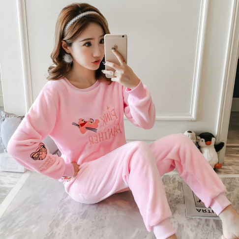 睡衣 法蘭絨居家服 保暖居家服 珊瑚絨睡衣 睡衣套裝 水貂絨睡衣 櫻桃嚴選 多款多色 保暖睡衣 居家服 2