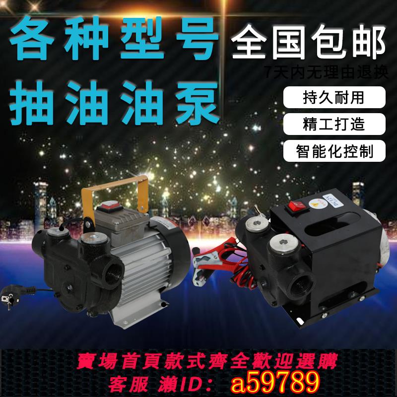 【臺灣公司 可打統編】抽油泵柴油汽油12V24V220V電動小型油桶自吸加油槍車載防爆大流量