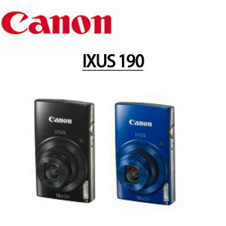 [滿3千,10%點數回饋]★分期0利率★CANON IXUS 190 數位相機  WIFI NFC 24mm 超廣角 10X光學變焦  彩虹公司貨 (少量現貨,下標前請先來信詢問庫存,謝謝)