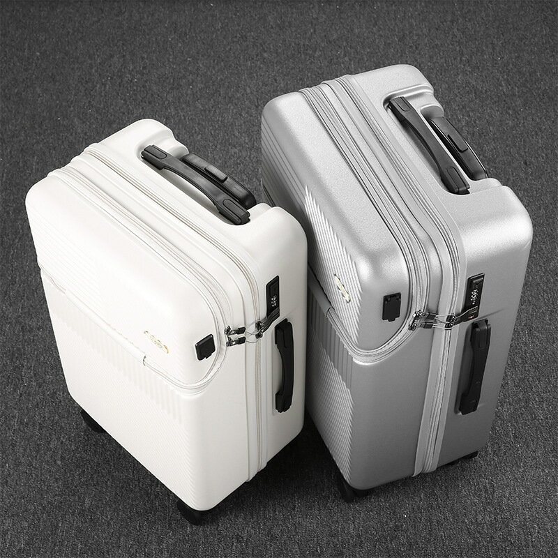 楓林宜居 出口日本靜音行李箱 前置開口登機箱20寸小型多功能USB充電拉桿箱