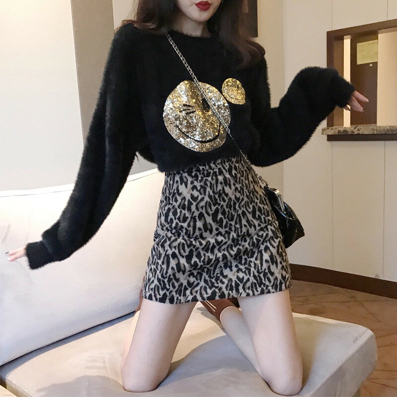 秋冬季新款洋氣減齡時尚小香風兩件套裝名媛氣質套裝女水貂絨