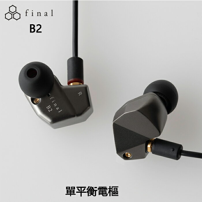 日本 final B2 單平衡電樞 MMCX可換線 入耳式耳機 公司貨兩年保固