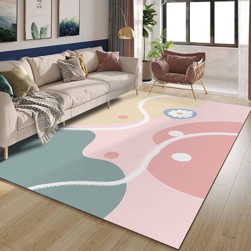 北歐地毯客廳可擦洗滿鋪地墊pvc家用臥室沙發茶幾防水防滑墊子ins