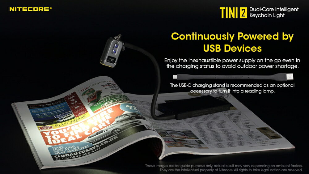 【錸特光電】NITECORE 硬質 Type-C Micro USB充電線 TIP SE TINI2 鑰匙燈 TIKI LE 5