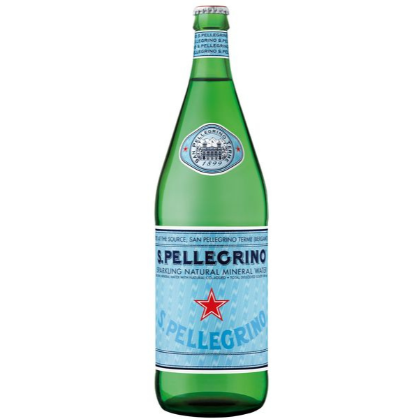 免運 S.Pellegrino義大利聖沛黎洛氣泡礦泉水(玻璃瓶) 1000 ml x 12瓶 聖沛黎洛 HS嚴選 1