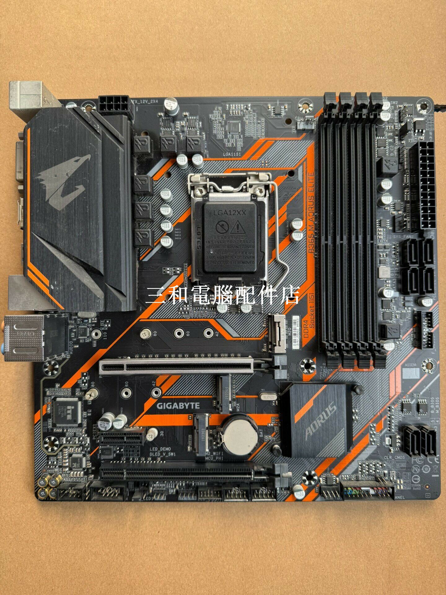 技嘉 B360 365M AORUS 小雕 8-9 代英特爾 LGA1151 主機板 6 相供電 3 M 2 6 SATA 完整介面