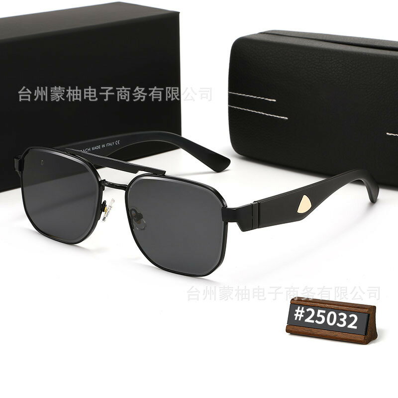 sunglasses25032新款輕盈金屬框墨鏡大框男士防紫外線太陽鏡