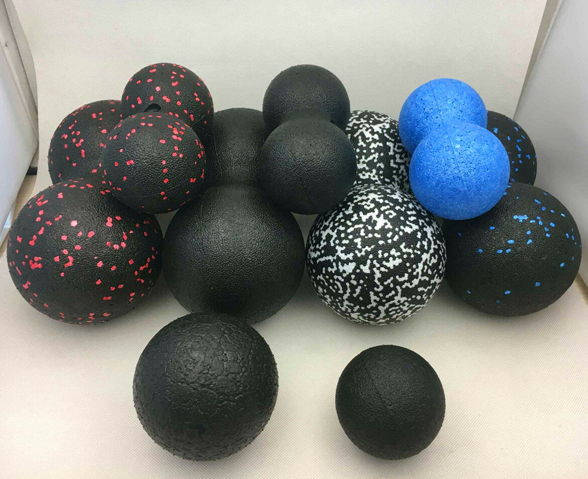肌肉放鬆按摩花生瑜伽球 連體花生球按摩球 筋膜球Peanut ball