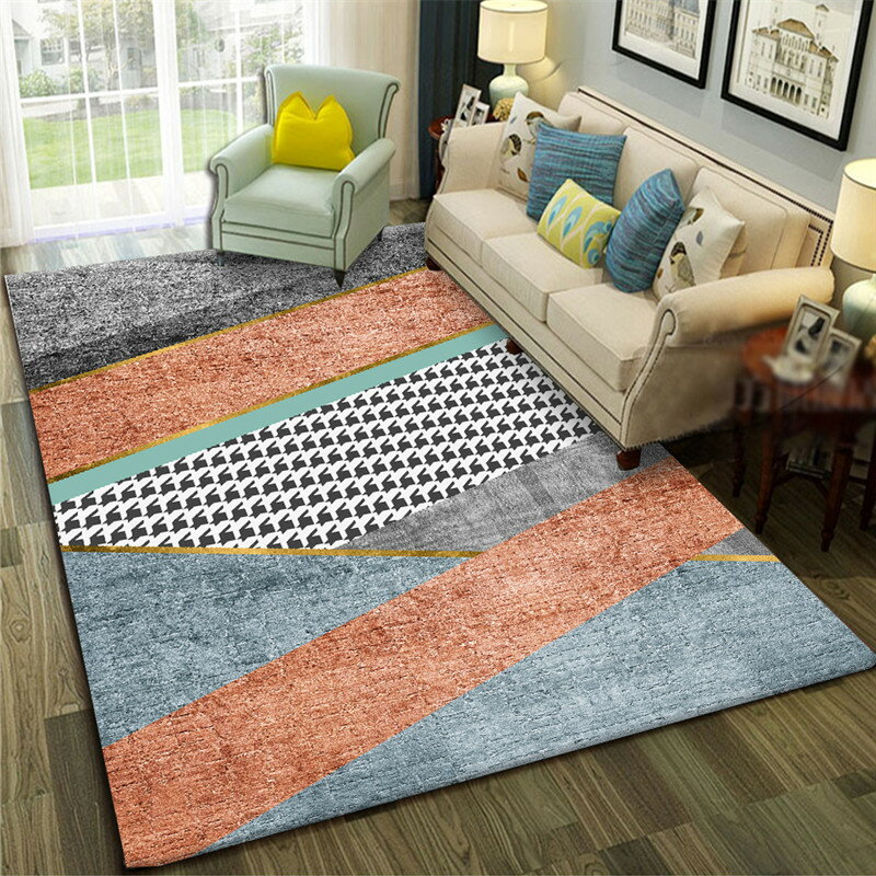 ins北歐地毯墊客廳茶幾毯現代簡約臥室房間滿鋪床邊毯大面積家用