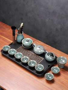 功夫茶具家用客廳會客茶盤套裝小套簡約輕奢現代中式泡茶工具茶海