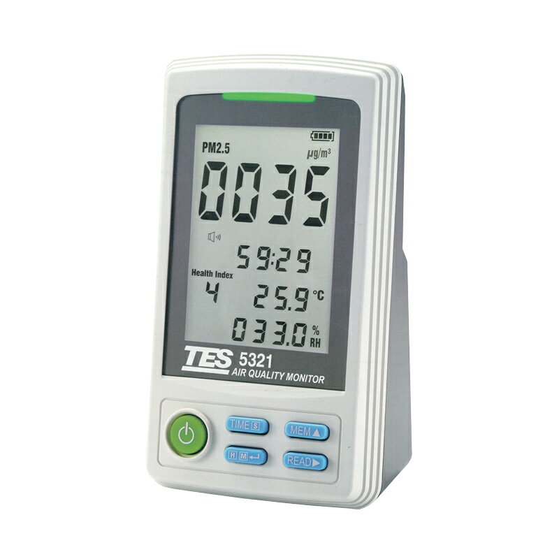 《TES》PM2.5空氣品質檢測計 Digital PM2.5 / Thermo-Hygrometer