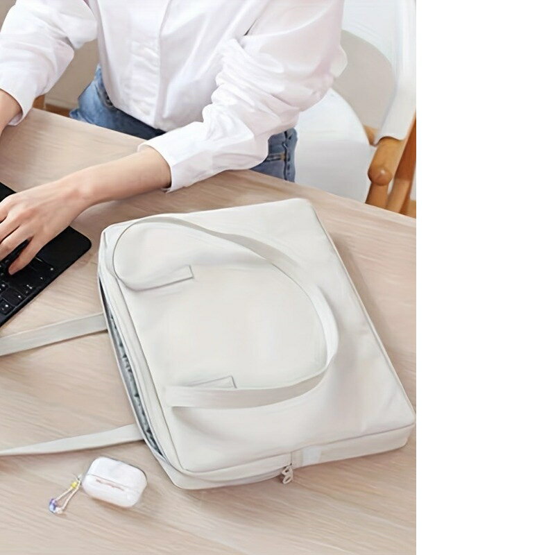 【巴黎精品】手拿包帆布電腦包-i韩版简约纯色男女包包2色w1ac49