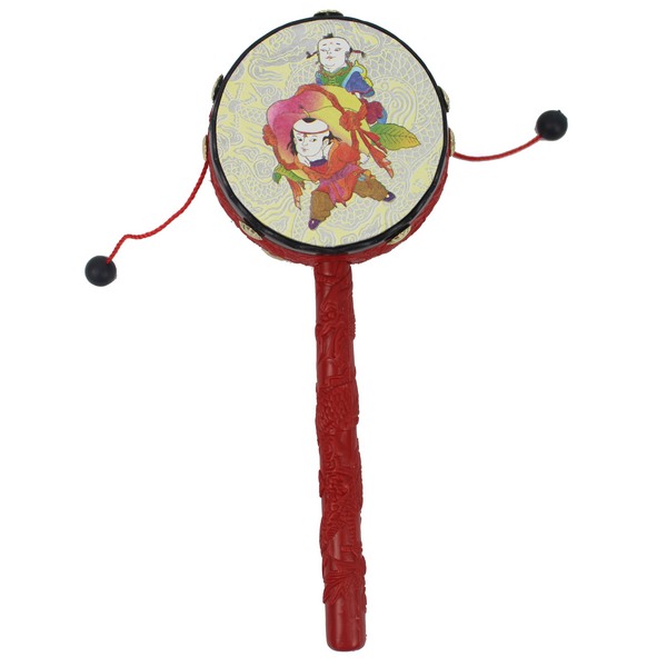 小號 波浪鼓 玲瓏手搖鼓 直徑約6.9cm/一支入(定35) 波浪鼓鈴鼓 波浪鼓搖鈴 搖鼓童玩 -AA6462【APP滿額下單10%點數(單一帳號最高1000點)】9/30止