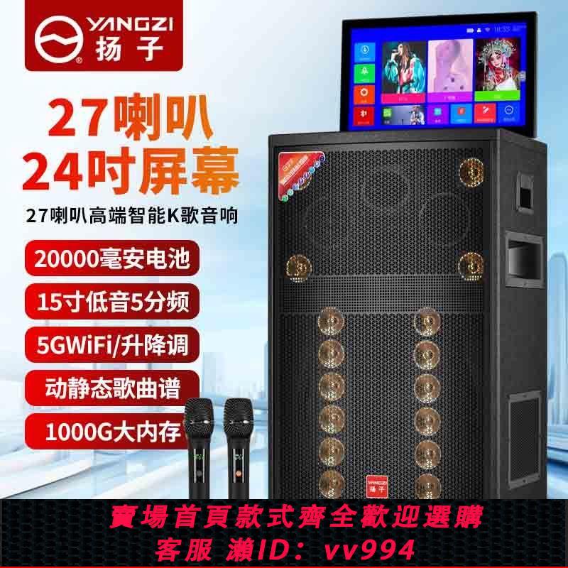 {公司貨 最低價}揚子音響戶外k歌大功率重低音家用直播廣場舞大音量音響樂器演出