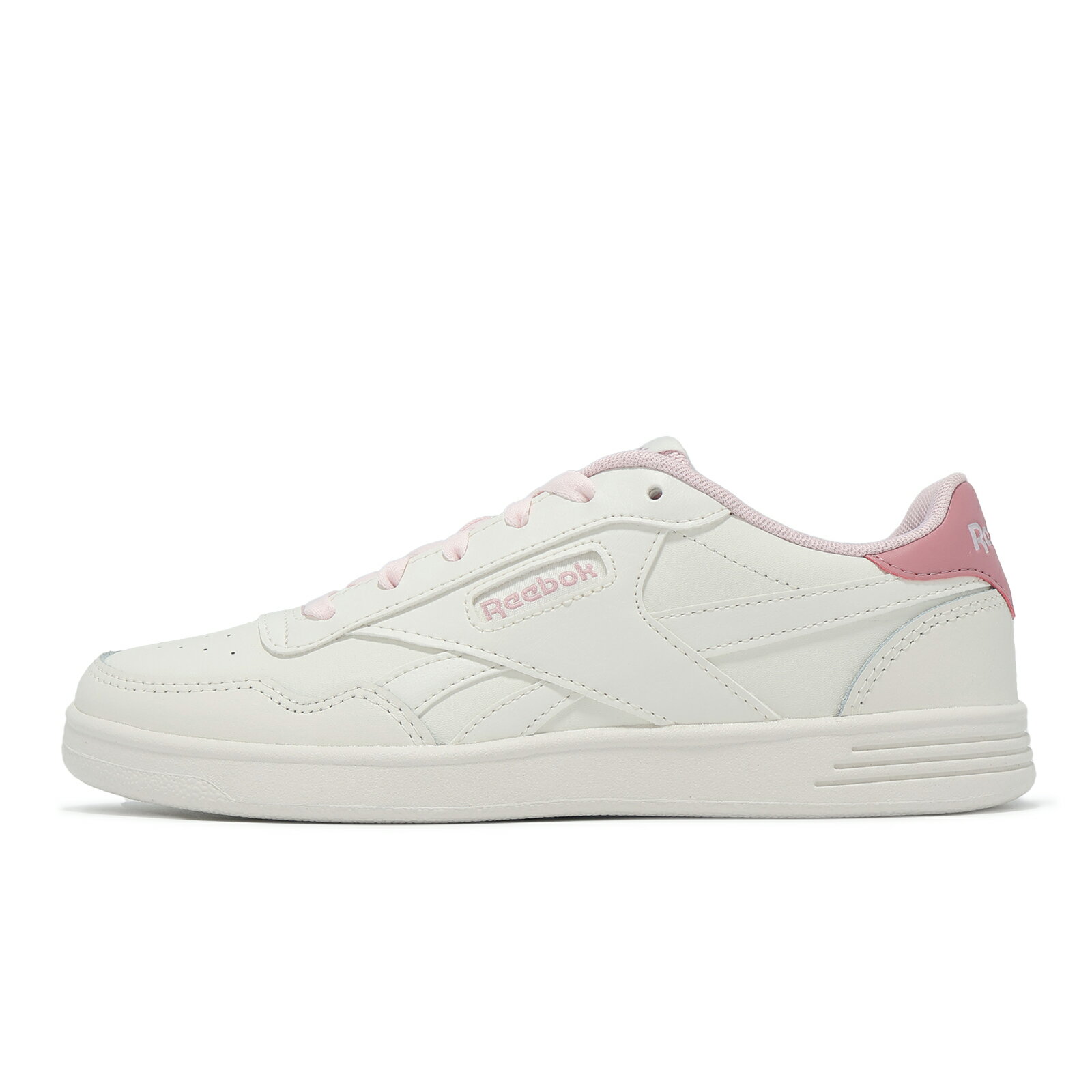 Reebok 休閒鞋 Court Advance 女鞋 白 粉紅 低筒 皮革 100229884