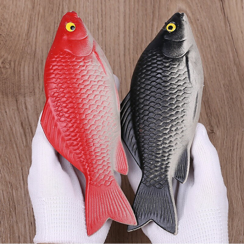 模擬鯽魚 假魚鯽仔土鯽模型塑膠海鮮水果食物兒童玩具裝飾擺件