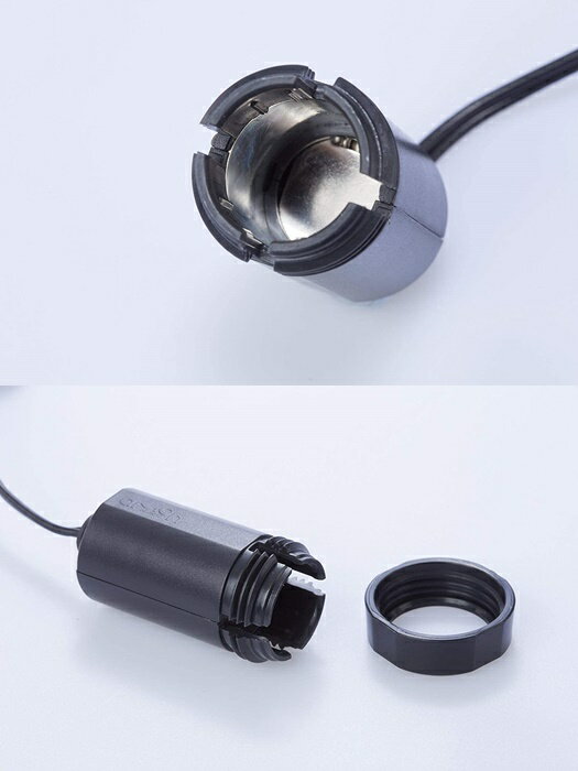 權世界 汽車用品日本amon 點煙器電源線防脫落式單孔插座配線1m Dc12v車 24v車專用 1541 權世界汽車百貨用品直營店