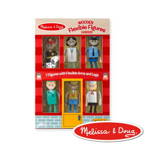 美國瑪莉莎 Melissa & Doug角色扮演 娃娃屋 - 木製活動人偶 , 職業類別