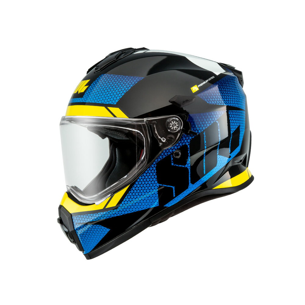 【SOL Helmets】SS-2P複合式安全帽 (太空漫遊 黑/藍) 帽舌需另加購｜ SOL安全帽官方商城
