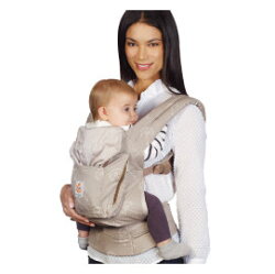 【淘氣寶寶】 美國正品Ergo Baby Carrier 爾哥寶寶 有機 嬰兒背帶 - 蒲公英 【贈美國製醫療級香草(紫色)奶嘴*3顆】