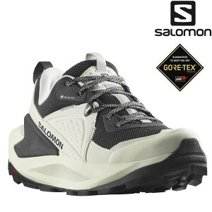 Salomon ELIXIR Goretex 女款 低筒防水登山鞋 L47296700 香草白/幻灰/金屬灰