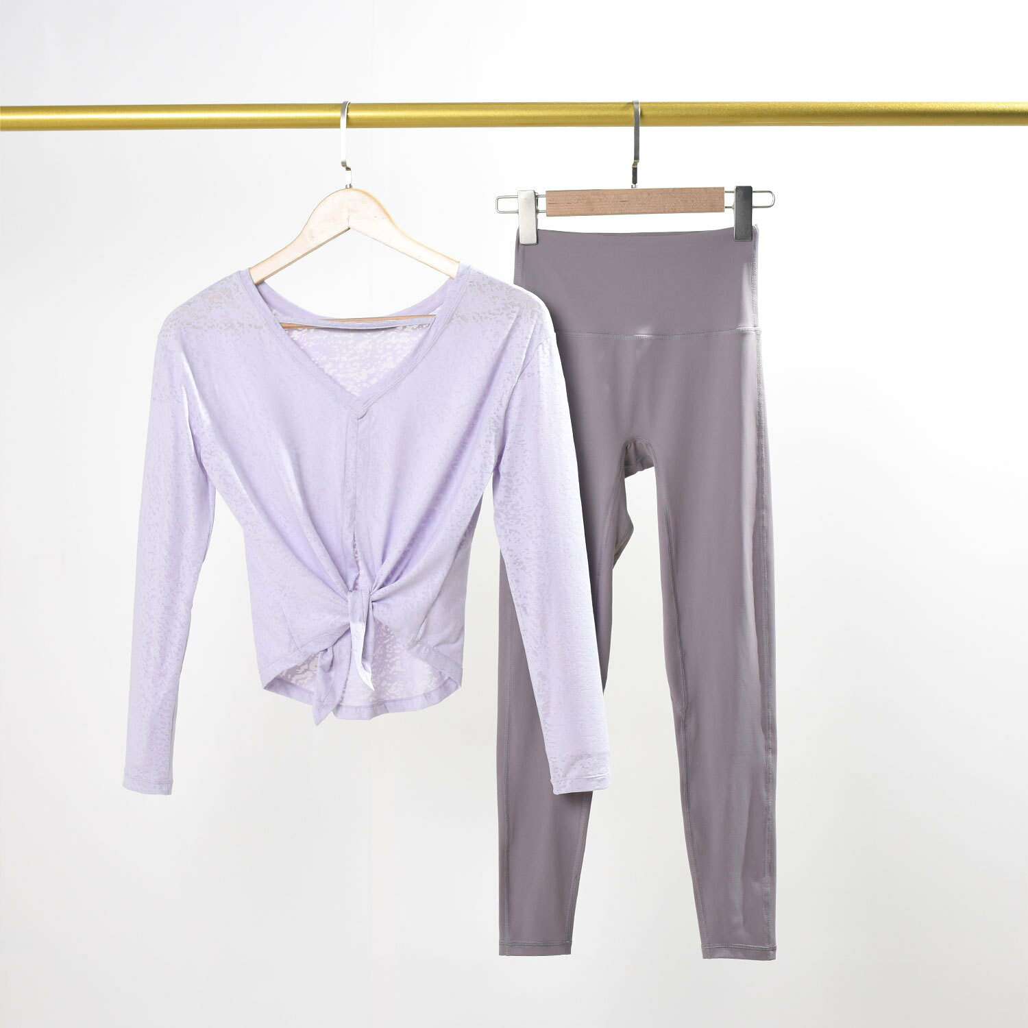【喜挖】新款涼感高級感速乾瑜伽服上衣女健身普拉提套裝運動寬鬆長袖罩衫 0