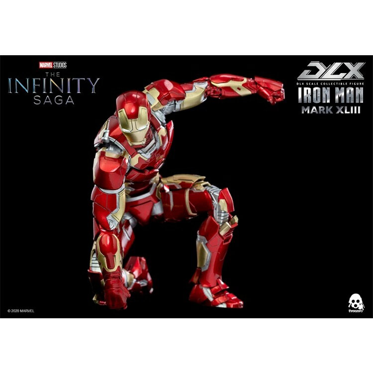 ISONA 正版threezero DLX30 鋼鐵人公仔 反浩克裝甲公仔 MK43 MK44 反浩克鋼鐵人 全身可動 5
