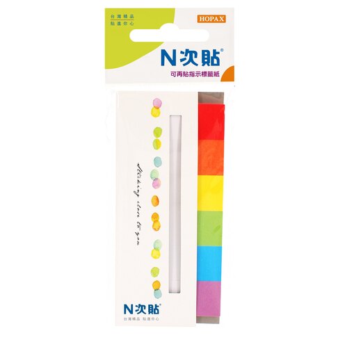 HERWOOD 鶴屋 N次貼 彩虹指示標籤 61428
