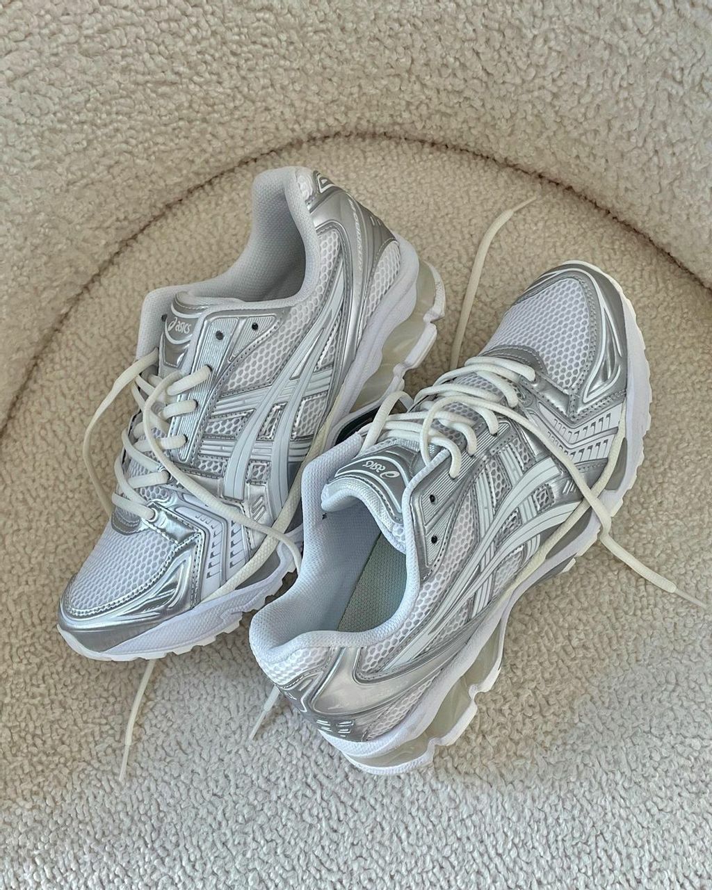 限量ASICS Gel-Kayano 14 JJJJound Silver 聯名白灰灰灰銀男女1201A457