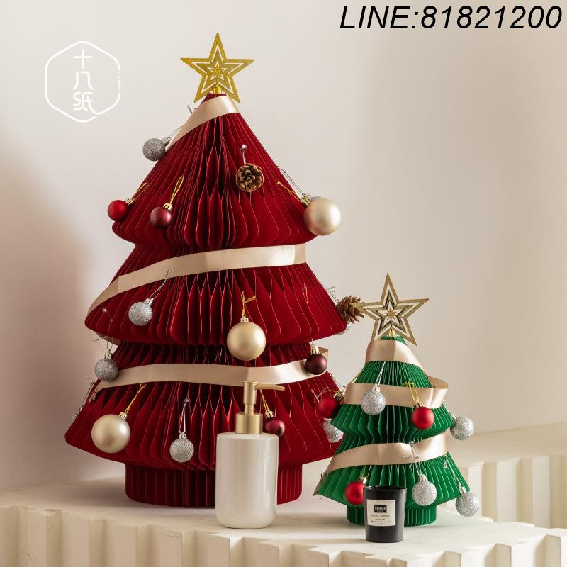 免運 公司貨 聖誕用品 交換禮物 圣誕樹家用套餐小型擺件商場櫥窗裝飾新年創意樹  支持一件代發 快速出貨 聖誕D