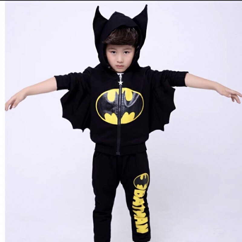 台灣現貨 高雄門市蝙蝠俠 兒童萬聖節服裝 耶誕節衣服兒童 男童蝙蝠俠衣服 蜘蛛人服裝 小孩表表演Cossack套裝 1