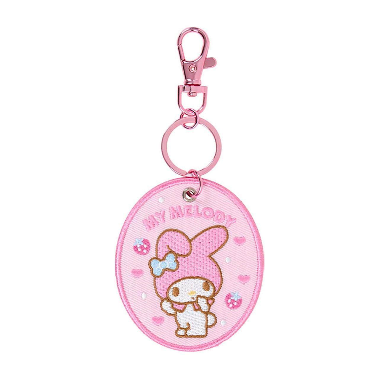 【震撼精品百貨】My Melody_美樂蒂~日本SANRIO三麗鷗 美樂蒂刺繡布鑰匙圈-2025角色大賞*48557