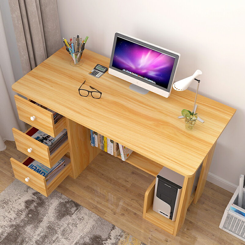 電腦臺式桌 桌子簡約 寫字臺書桌家用臥室筆記本桌小型一體辦公桌