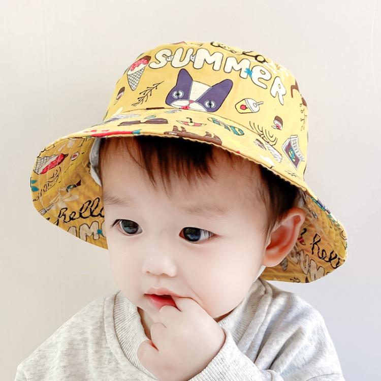 儿童帽子 兒帽子春夏兒童盆帽女寶寶日系漁夫帽夏男童防曬薄款遮陽帽潮 全館免運