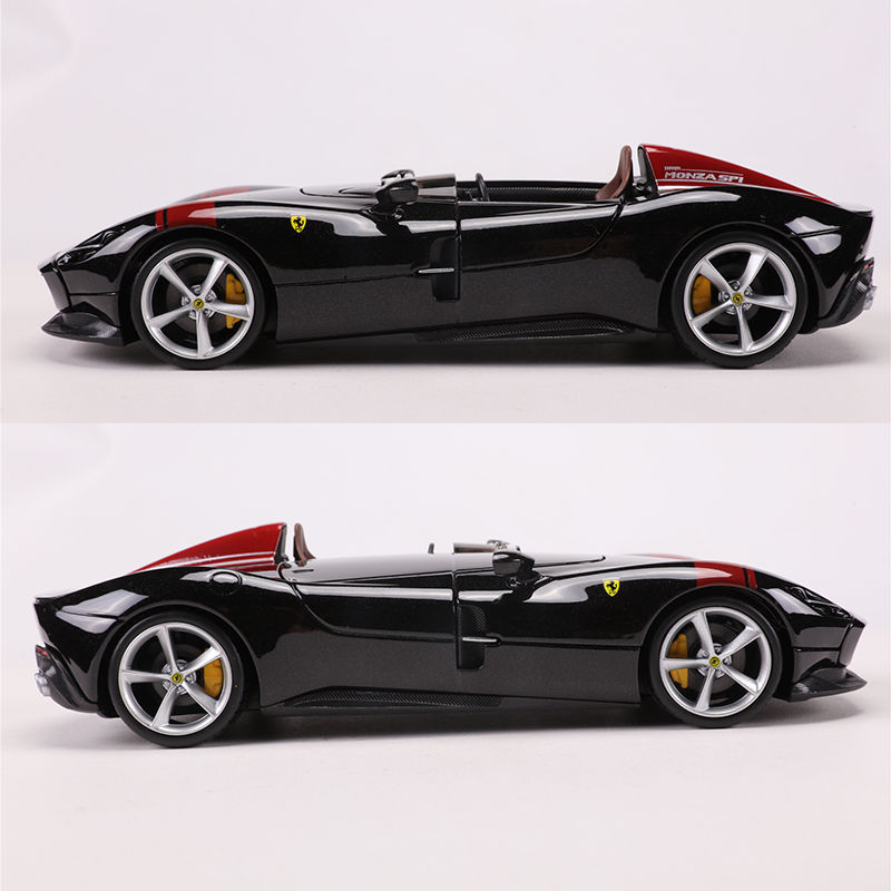 公司貨附發票 Bburago比美高1:24法拉利Monza SP1超跑模擬合金汽車模型收藏 快速出貨