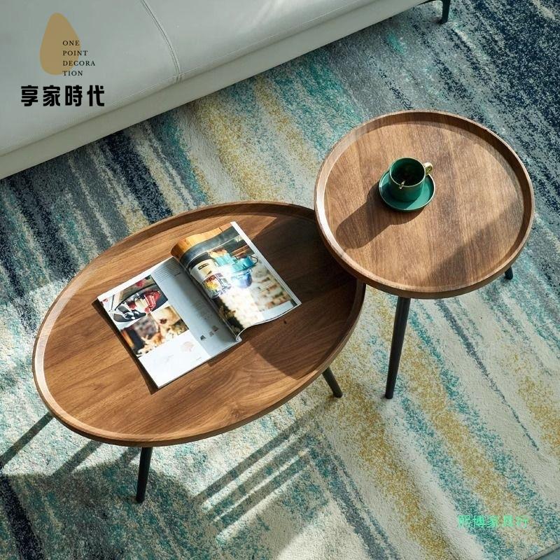 廠家直銷 茶幾 茶臺 茶邊櫃 茶幾小桌子可折疊輕奢小戶型客廳簡約現代家用圓形家用沙發小邊幾 工廠現貨 八折下殺wy4
