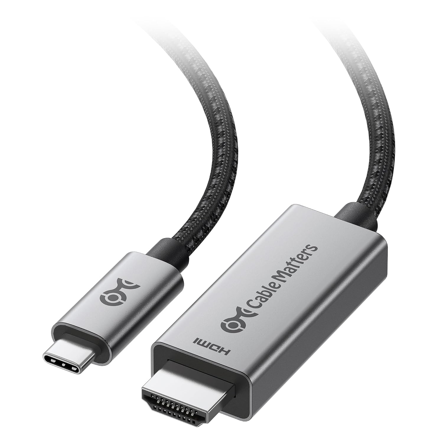 [6美國直購] Cable Matters 201462-BLK-1.8m 單向 USB-C 轉 HDMI 2.1 傳輸線 適 MacOS Window Thunderbolt 4