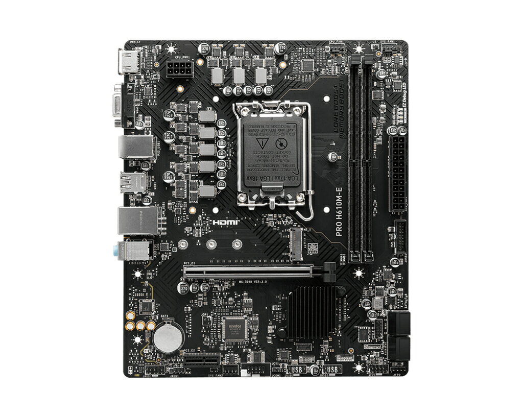 MSI 微星 PRO H610M-E DDR5 1700腳位 M-ATX 主機板 1
